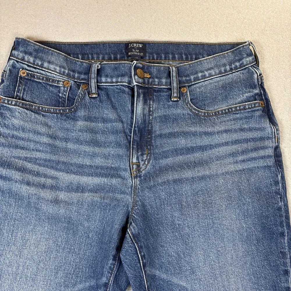 J. Crew Women's Size‎ 29 Slim Boyfriend Straight Leg Jeans Cropped Raw Hem